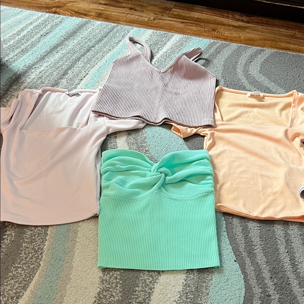 Girls Mint Twist Ribbed Tube Top - Stylish Summer Staple